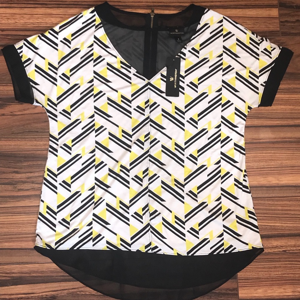 Donated - NWT Small top with sheer detail